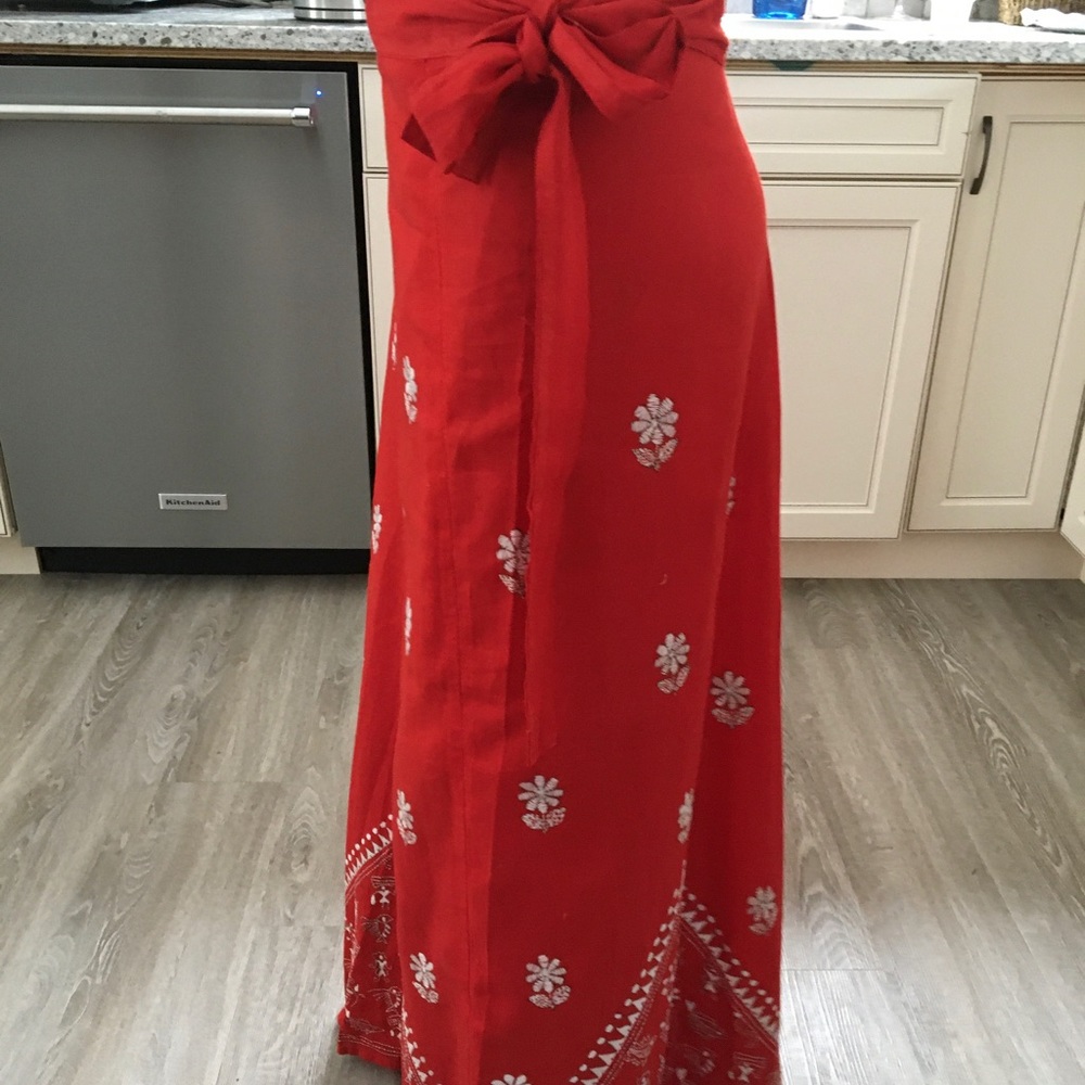 Hand Embroidered wrap skirt NWOT